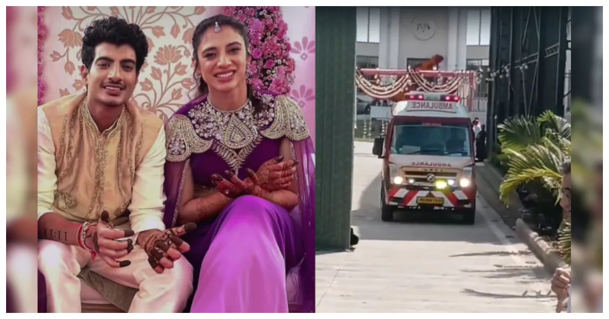 ভারতীয় নারী ক্রিকেটার স্মৃতি মান্ধানা ও সঙ্গীত শিল্পী পলাশ মুচ্ছাল। ছবি: এনডিটিভি